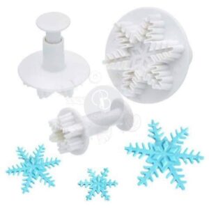3pcs Snowflakes Plunger Cutter