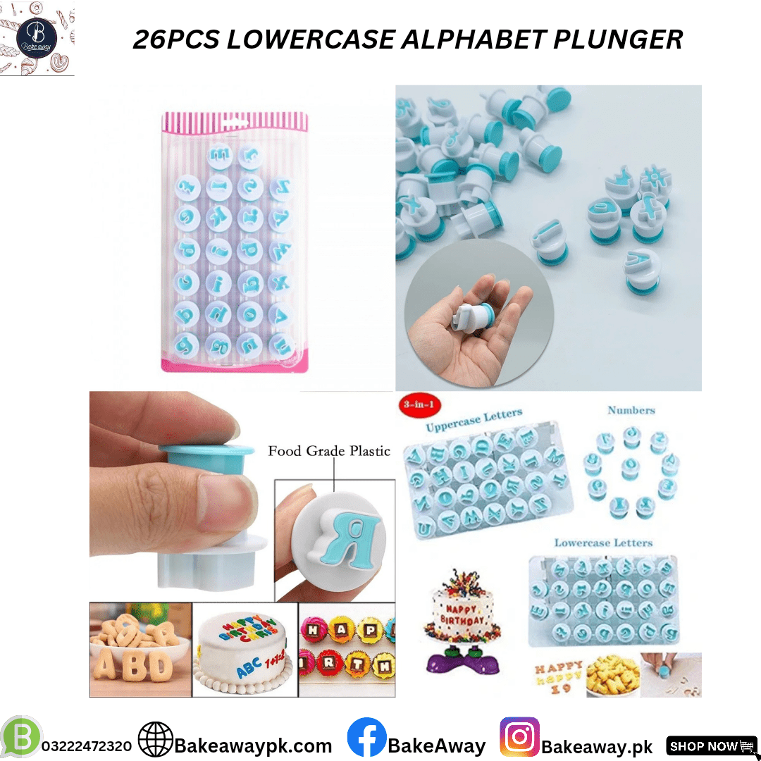 26PCS LOWERCASES ALPHABET PLUNGER SET