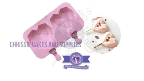 2cavity Heart Cakesicle Mould - Image 2