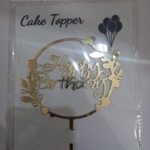 HAPPY BIRTHDAY ARCYLIC TOPPER DESIGN 9