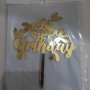 HAPPY BIRTHDAY ARCYLIC TOPPER DESIGN 10