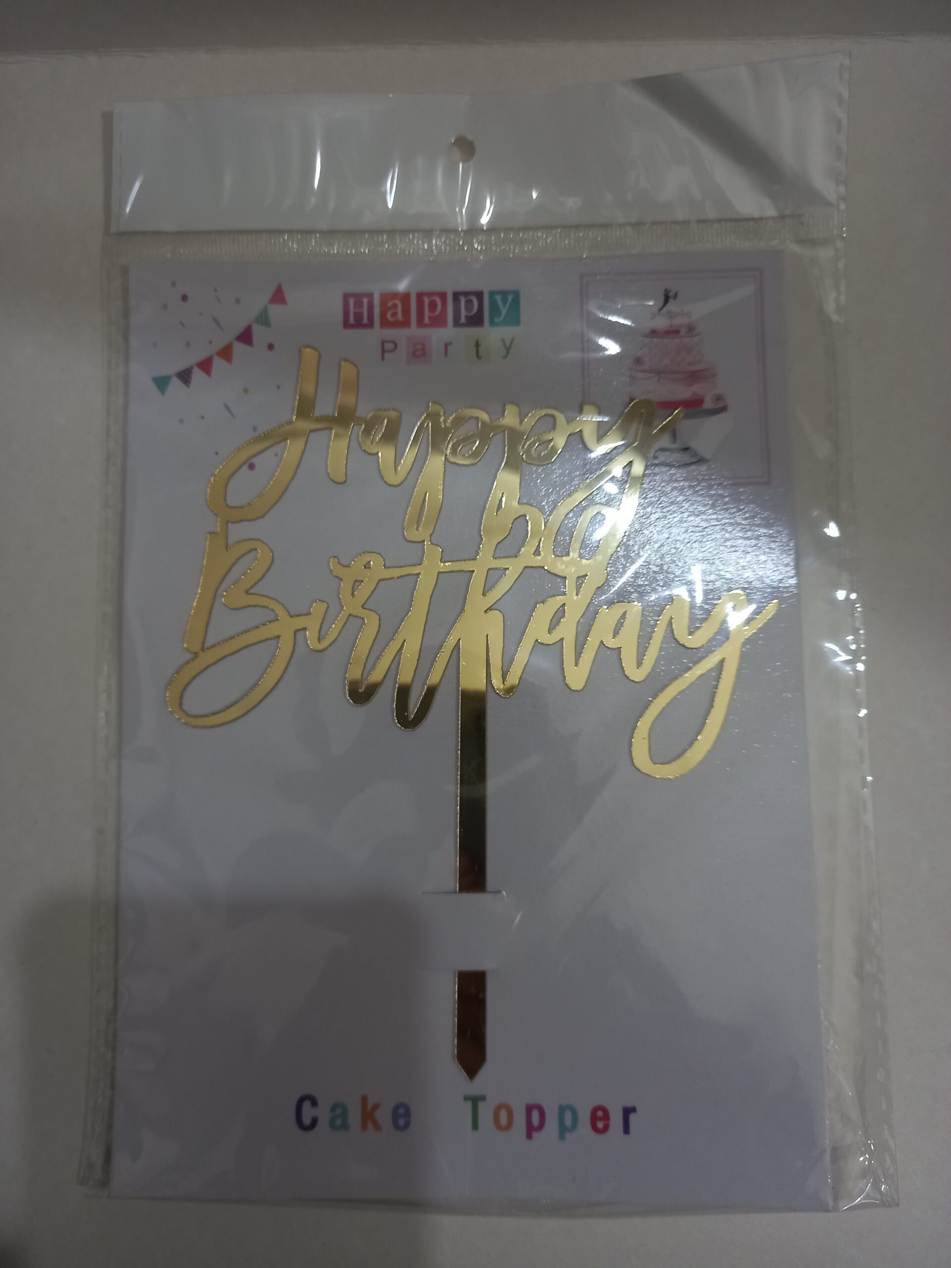 HAPPY BIRTHDAY ARCYLIC TOPPER DESIGN 8