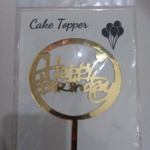HAPPY BIRTHDAY ARCYLIC TOPPER DESIGN 5