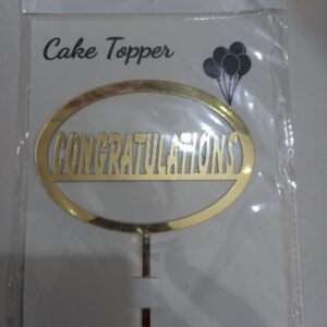 CONGRATULATIONS ARCYLIC TOPPER