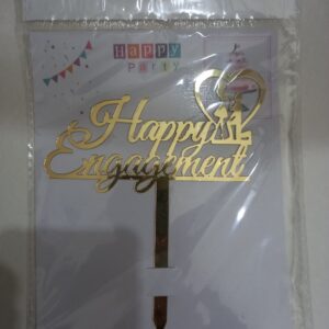 HAPPY ENGAGEMENT ARCYLIC TOPPER