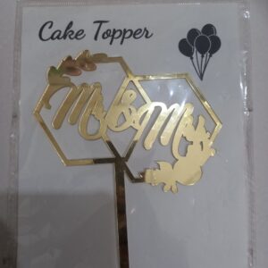 MR TO MRS ARCYLIC TOPPER DESIGN 2