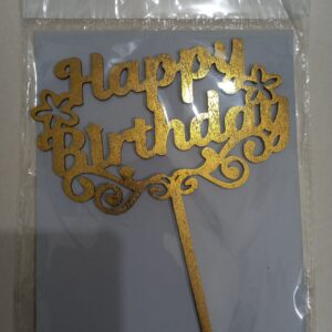 HAPPY BIRTHDAY WOODEN TOPPER DESIGN 1