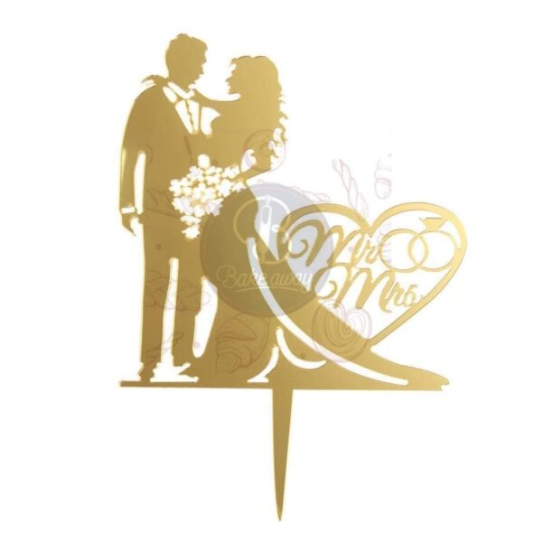 MR TO MRS ARCYLIC TOPPER DESIGN 1