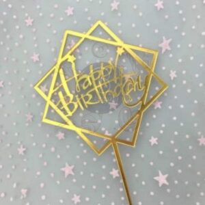 HAPPY BIRTHDAY ARCYLIC TOPPER DESIGN 3