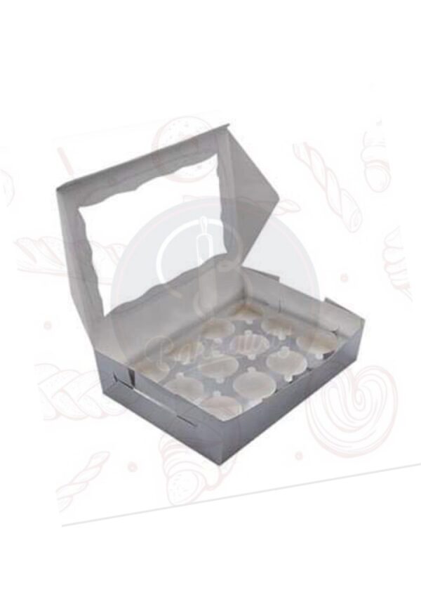 12 CAVITY CUPCAKE BOX