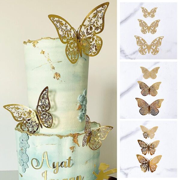 GOLDEN BUTTERFLY PACK OF 12PCS - Image 3