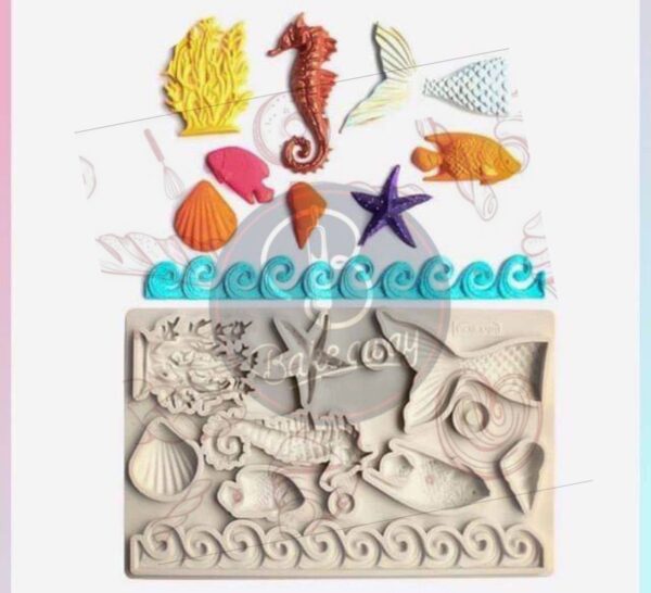 SEA ANIMAL THEME SILICON MOULD