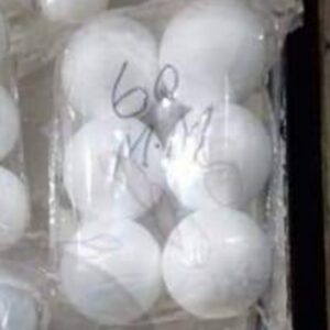 60MM CHOCOLATE FOAM BALL PACK OF 6PCS