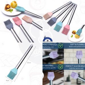 STEEL HANDLE OIL BRUSH FOR COOKING & BAKING