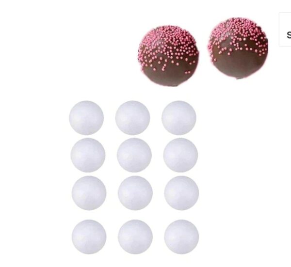 30MM CHOCOLATE FOAM BALL PACK OF 12PCS