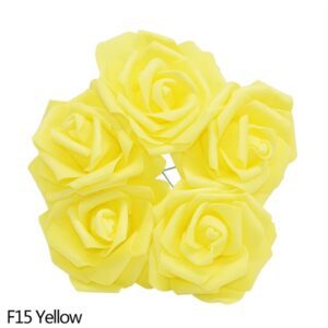 YELLOW FOMIC FLOWER PACK OF 5PCS