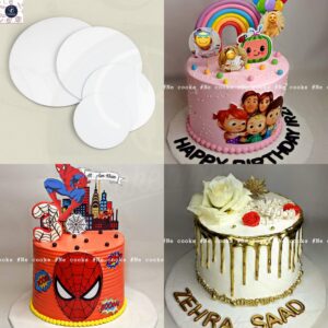 9INCH ROUND WHITE CAKE BASE