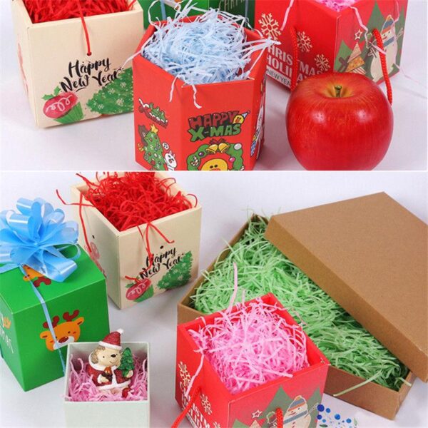 ORANGE PAPER CONFETTI FOR CAKE BOX DECORATION - Image 2