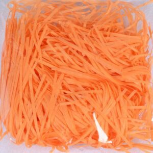 ORANGE PAPER CONFETTI FOR CAKE BOX DECORATION