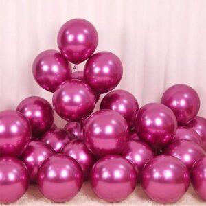 PINK METALLIC BALLOONS PACK OF 12PCS
