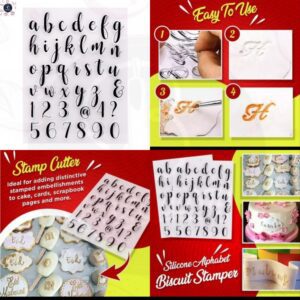 SMALL ALPHABET & NUMBER FONDANT EMBOSSER & STAMP