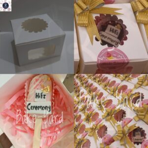 4INCH BOX FOR CAKESICLE/DONUT/BROWINE AND ONE CUPCAKE BOX