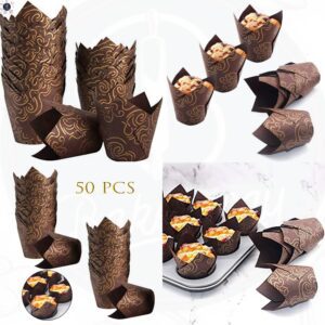 BROWN TULIPS LINER PACK OF 50PCS