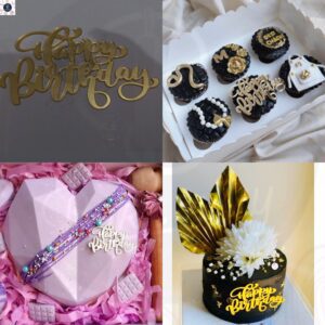 HAPPY BIRTHDAY ARCYLIC TAGS