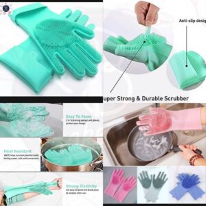 MAGIC SILICON WASHING SCRUBBING GLOVES