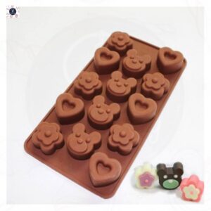 HEART&FLOWER&MICKY MOUSE CHOCOLATE MOULD