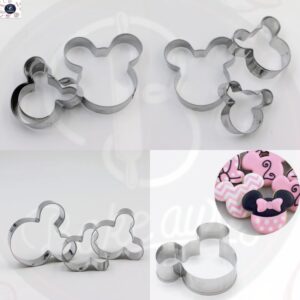 3PCS MICKY MOUSE COOKIE CUTTER SET