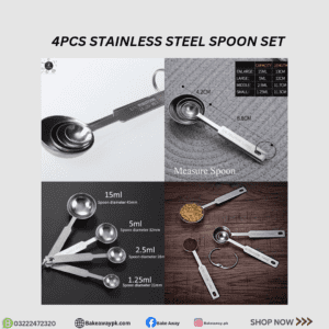 4PCS STAINLESS STEEL MEASURING SPOON SET
