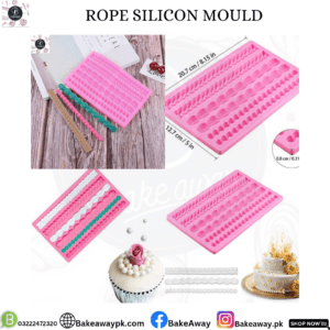 ROPE & Beads Fondant SILICON MOULD