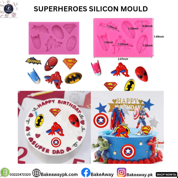 SUPERHEROES SILICONE MOULD
