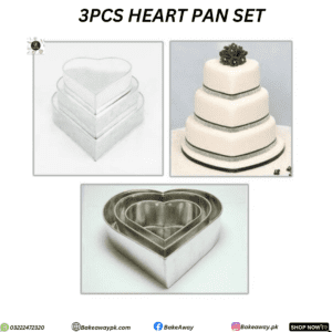 3PCS HEART PAN SET 6,7,8INCH