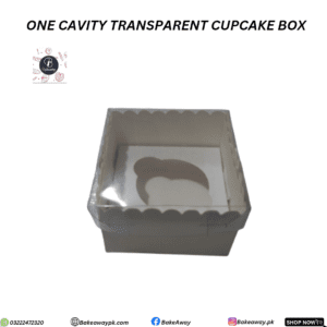 ONE CAVITY TRANSPARENT CUPCAKE BOX