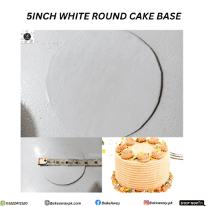 5INCH WHITE ROUND CAKE BASES FOR BENTO & PASTRIES
