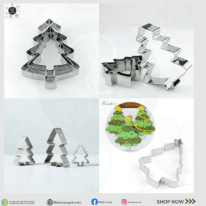 3Pcs Christmas Tree Cookie Cutter Set