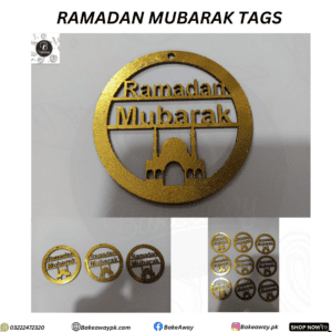 Ramadan Mubarak Tags pack of 10pcs