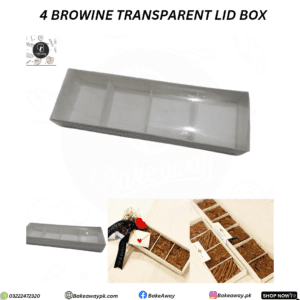 4 Browine Transparent Lid Box