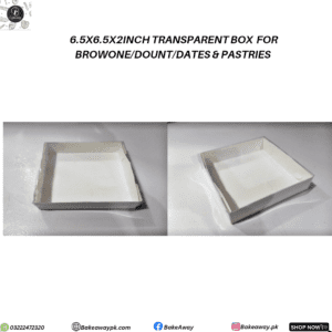 6.5X6.5X2INCH TRANSPARENT LID BOX