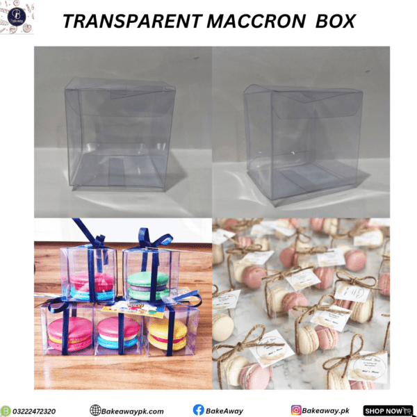 TRANSPARENT MACCRON BOX