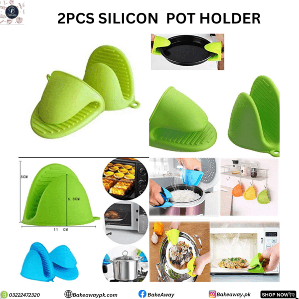2PCS SILICON POT HOLDER