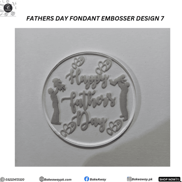 FATHERS DAY FONDANT EMBOSSER DESIGN 7