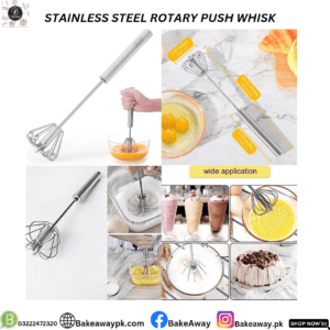 Stainless Steel Rotary Push Whisk