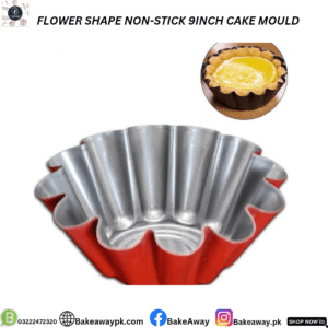 FLOWER SHAPE NON-STICK 9INCH CAKE MOULD