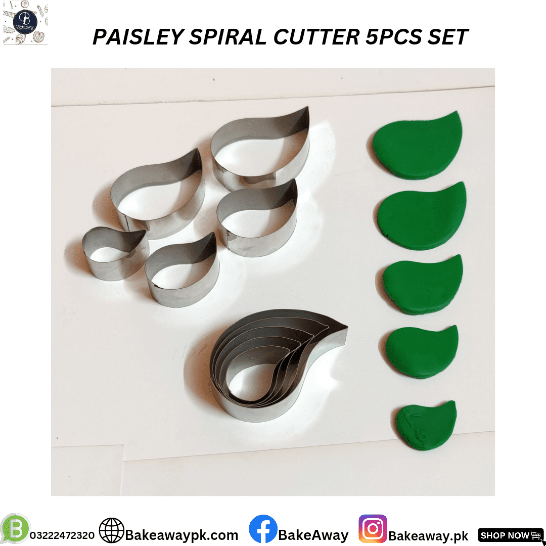 PAISLEY SPIRAL CUTTER 5PCS SET