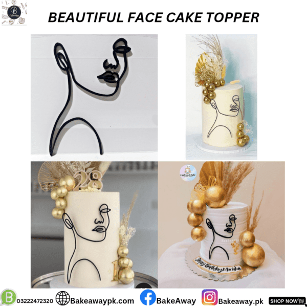 BEAUTIFUL FACE CAKE TOPPER