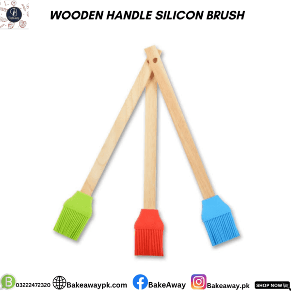 WOODEN HANDLE SILICON BRUSH