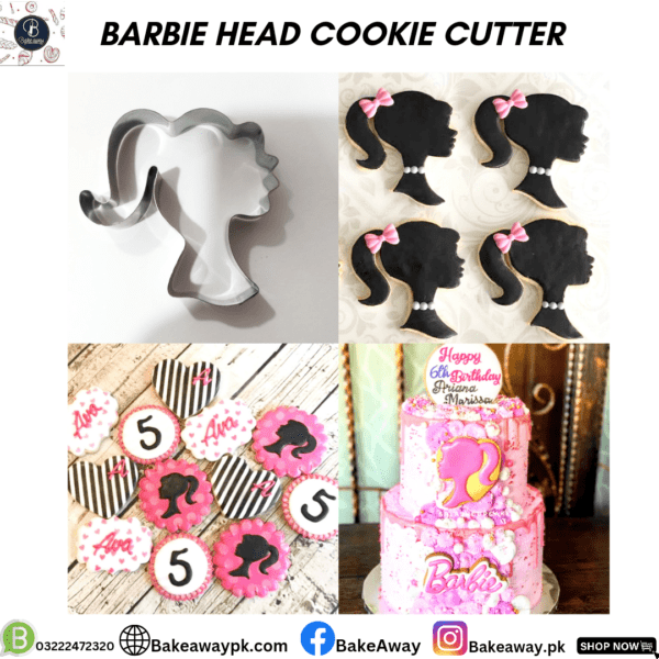 BARBIE HEAD COOKIE CUTTER